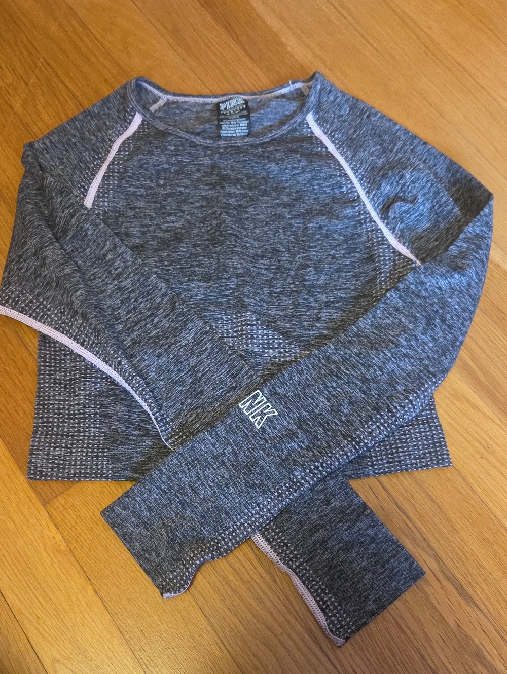 PINK seamless Workout crop top